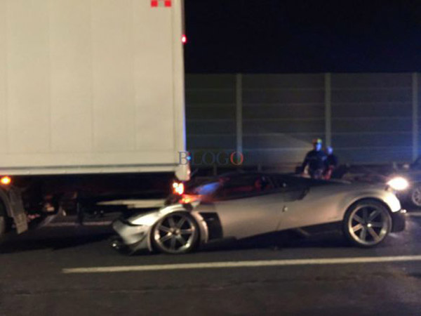 This Ultra-Rare Pagani Huayra BC Ends Up Under A Truck
