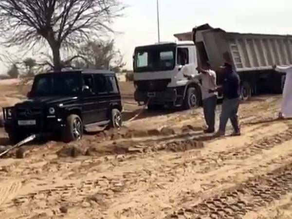 Watch: Dubai Prince Rescues Truck Driver Stuck In Desert