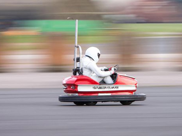 Top Gear's Stig Sets World Record For The Fastest Bumper Car 