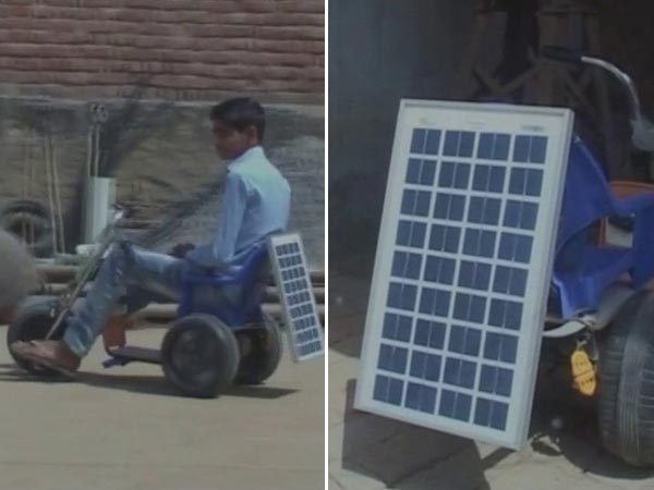 This 13-Year Old Boy Designed A Bike That Runs On Solar Energy