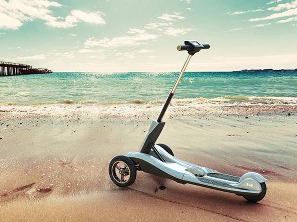 This Transboard Folding E-Scooter Can Glide Over Bumps