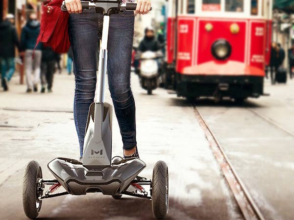 This Transboard Folding E-Scooter Can Glide Over Bumps