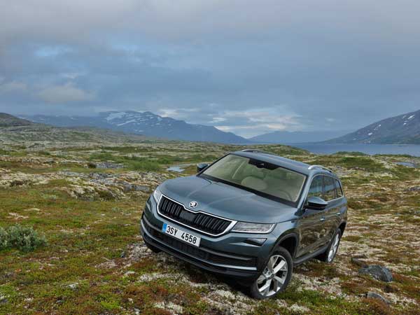 Skoda Kodiaq SUV Spotted Testing In India Skoda Kodiaq SUV Spotted Testing In India