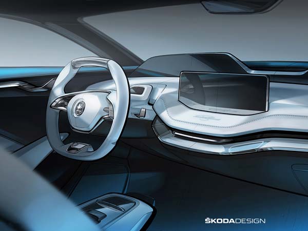 Skoda Vision E Concept Interiors Revealed