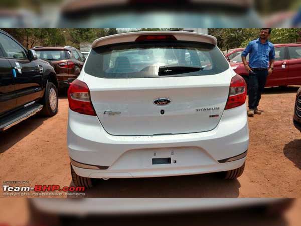 Spy Images: Ford Figo Sports Variant Spotted At Dealer Stockyard