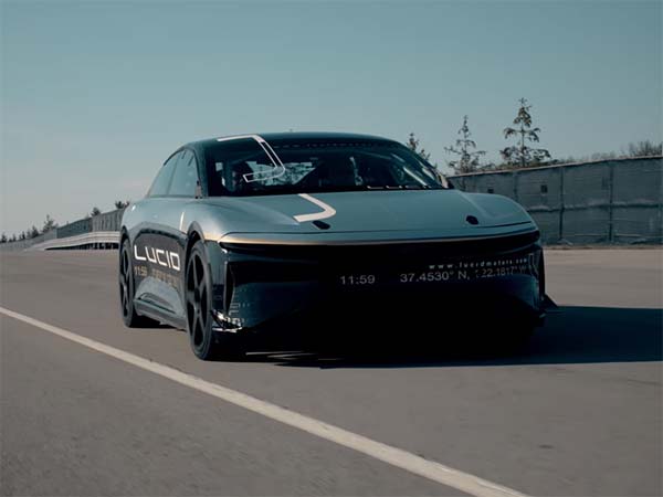 Lucid Air Alpha First Speed Test Hits 350 KM/H