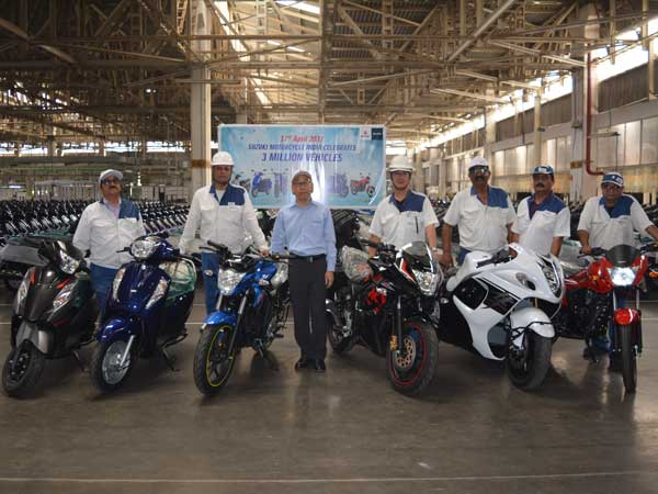 Suzuki Motorcycles India Rolls Out Its Third Millionth Vehicle Suzuki Motorcycles India Rolls Out Its Third Millionth Vehicle