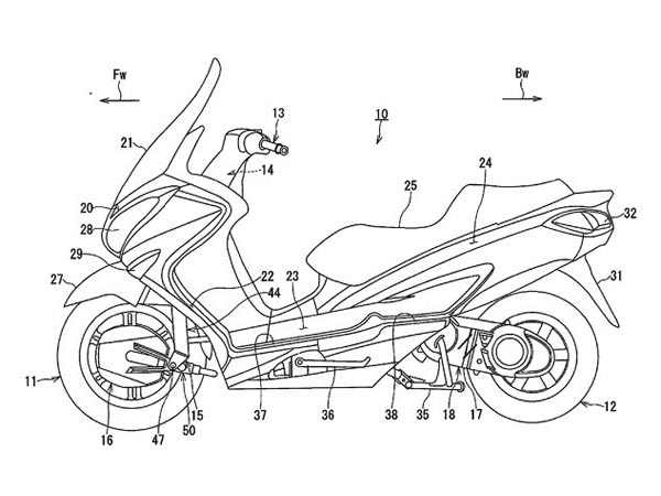 A Two-Wheel-Drive Suzuki Burgman? Suzuki Files Patents For A Two-Wheel-Drive Scooter!