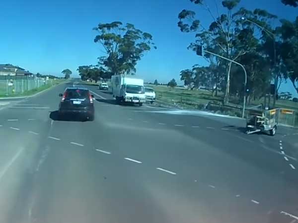 Watch As A Station Wagon Jumps Red Light Signal Gets T-Boned