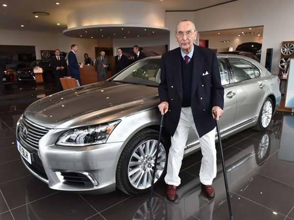 100-Year-Old Man Gets Personalised Lexus For Birthday