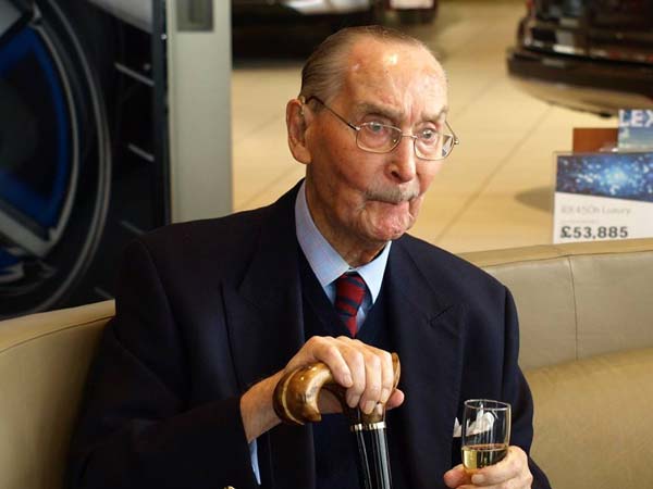 100-Year-Old Man Gets Personalised Lexus For Birthday