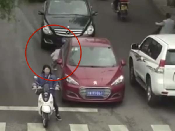 Child Run Over By Two Cars Escapes Unharmed