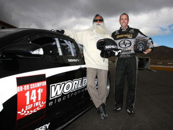 Watch Sadhguru Jaggi Vasudev Drive a 1000BHP Toyota — Life In The Fastlane