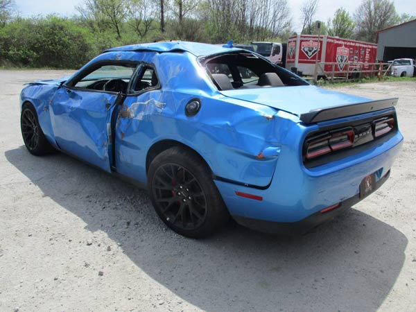 Dodge Challenger SRT Hellcat Crashes Within 18 Miles