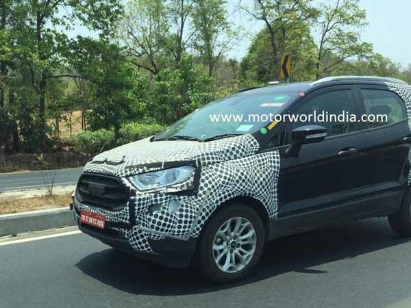 2017 Ford EcoSport Facelift Spotted Testing In India