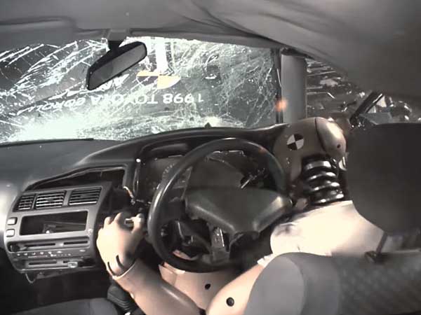 1998 And 2015 Toyota Corolla Model Crash Test By ANCAP