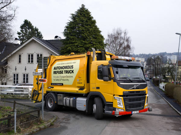 Volvo Starts Testing Its Autonomous Garbage Truck