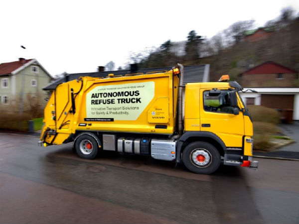 Volvo Starts Testing Its Autonomous Garbage Truck