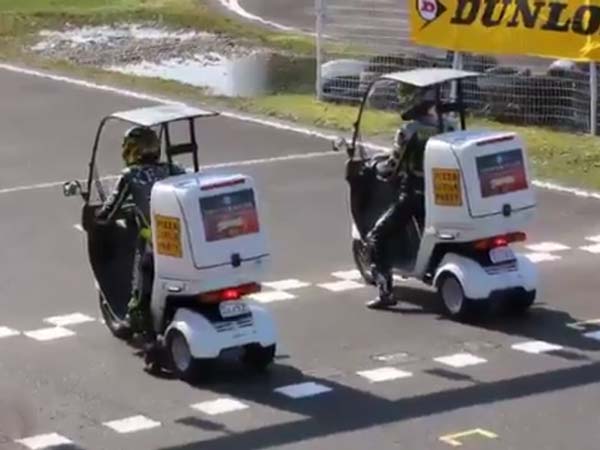 Japanese Pizza Delivery Scooter Race Is As Crazy As It Gets