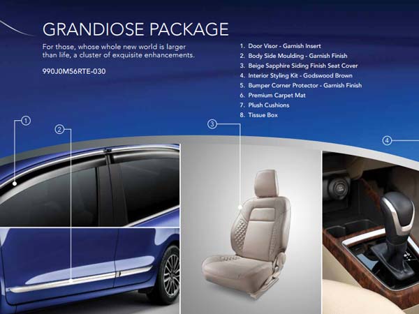 New Maruti Suzuki Dzire Accessories List