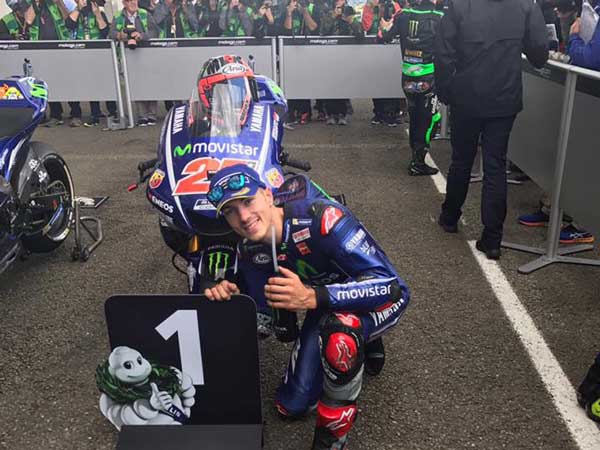 French MotoGP: Vinales Wins Le Mans GP As Rossi Crashes In The Final Lap