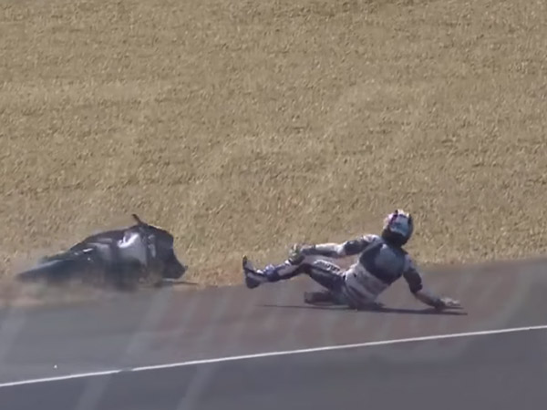 Watch How An Oil Leak Caused Havoc In This Motorcycle Race