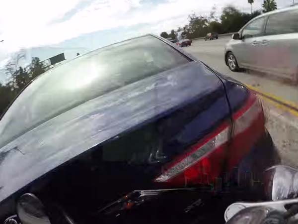 Watch A Motorcyclist Slamming Into A Car After Driver Cuts Him Off Watch A Motorcyclist Slamming Into A Car After Driver Cuts Him Off