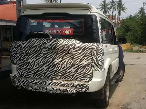 Mahindra Scorpio Facelift Spotted Testing