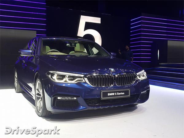 bmw 5 series india launch front three quarter profile