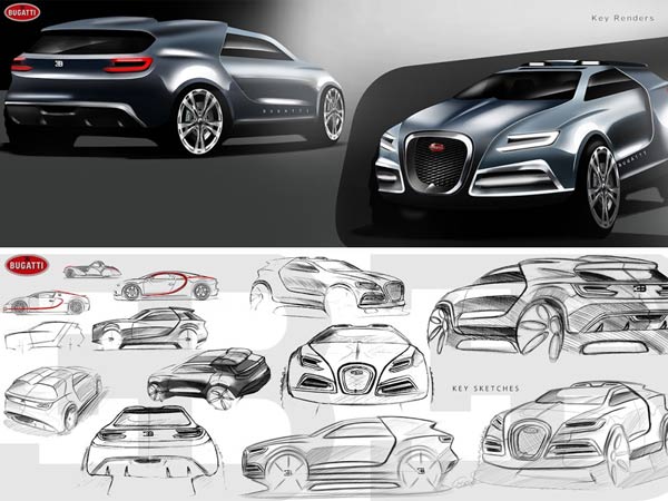 Bugatti Intruder SUV Rendered