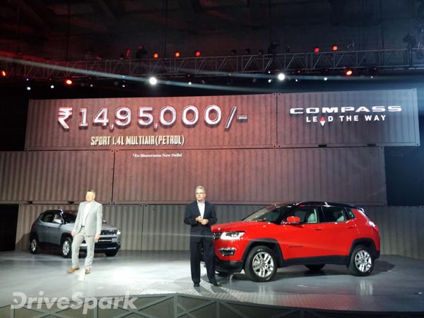 jeep compass price in india