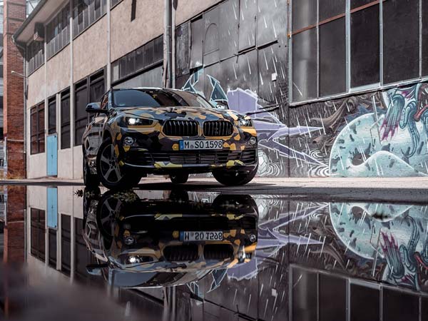 New BMW X2 Official Images Revealed With Unique Camouflage Wrap