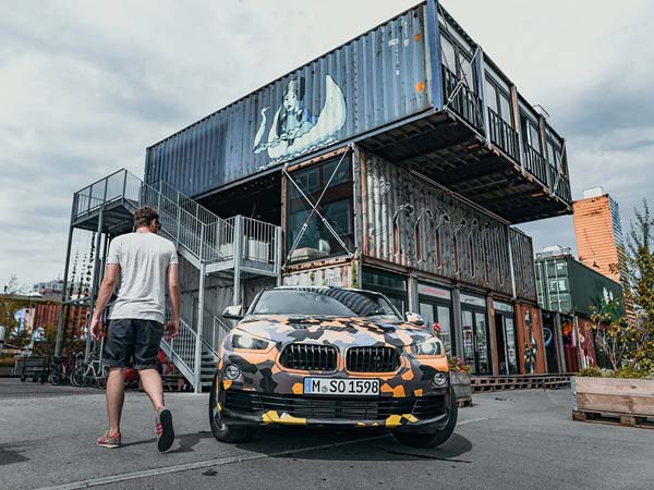 New BMW X2 Official Images Revealed With Unique Camouflage Wrap