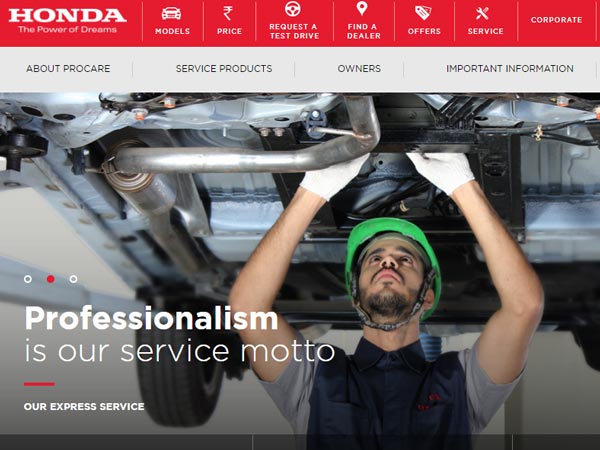 Honda Cars India Launches New Customer Service Section On Website