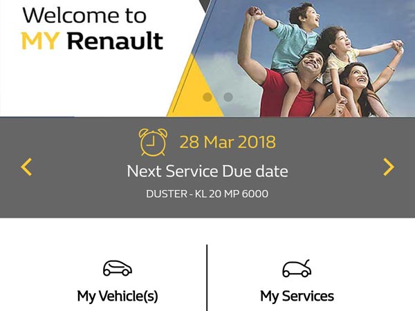 Renault India Launches My Renault App