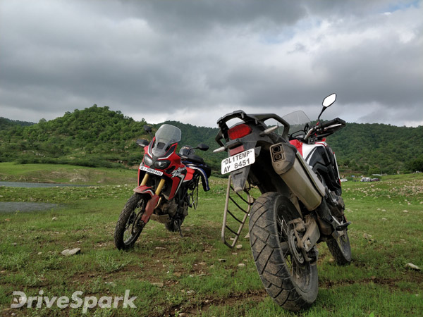 honda africa twin review rear profile