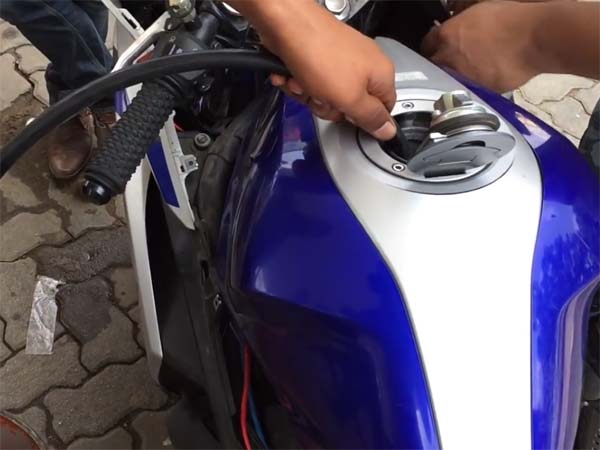 Yamaha YZF-R3 And Bajaj Pulsar Filled With Muddy Water