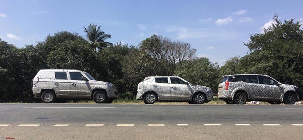 Spy Pics: Mahindra XUV500 Facelift Spotted Testing In India