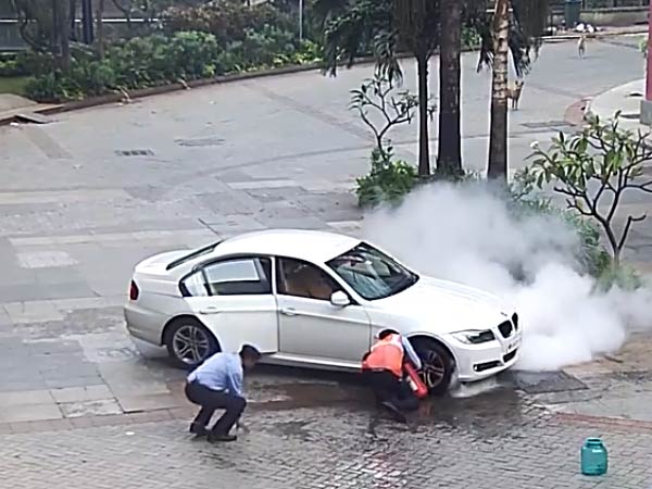 BMW 3-Series Catches Fire In Mumbai; Owner Alleges Negligence By BMW
