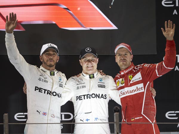 F1: Valtteri Bottas Wins Abu Dhabi GP; Hamilton Finishes Second