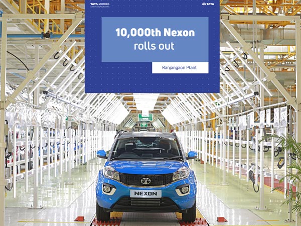 The 10,000th Nexon Rolls Out From Tata's Ranjangaon Facility