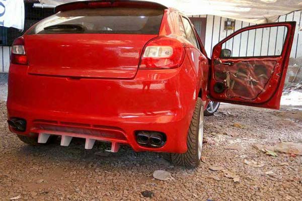Modified Maruti Baleno Stripped To Stock By Police And RTO