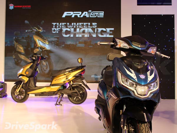 Okinawa Praise Electric Scooter Launched In India; Launch Price, Specifications, Features & Images