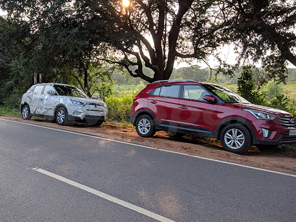 Exclusive: SsangYong Tivoli Spotted Testing Alongside Hyundai Creta In Coimbatore