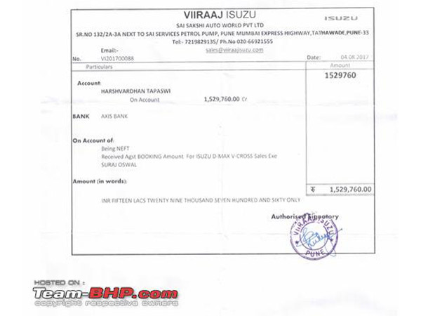 This Customer Paid For Isuzu V-Cross In August 2017; Yet To Receive The Car!