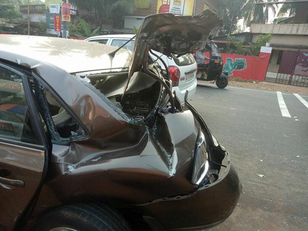 Video: Volkswagen Vento Crushed Between Two Trucks; Reflects Its Excellent Build Quality