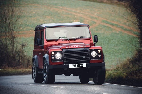 land rover defender works v8 front design