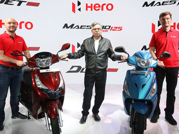 Auto Expo 2018: Hero Duet 125 And Maestro 125 Unveiled