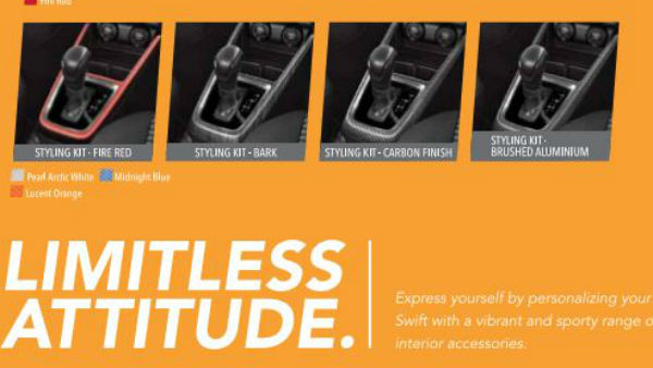 New Maruti Swift 2018 Accessories List