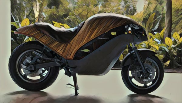 Banatti Green Falcon Is An Electric Motorcycle Made With Bamboo